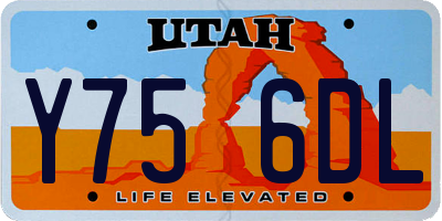UT license plate Y756DL