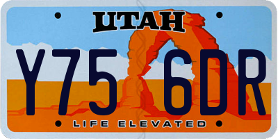 UT license plate Y756DR