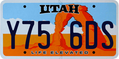 UT license plate Y756DS
