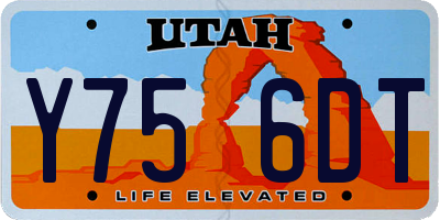 UT license plate Y756DT