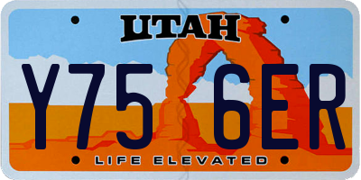 UT license plate Y756ER