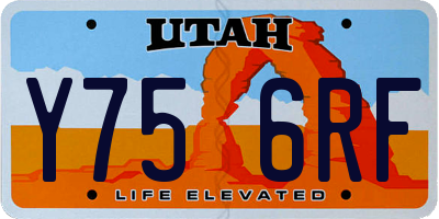 UT license plate Y756RF
