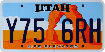 UT license plate Y756RH