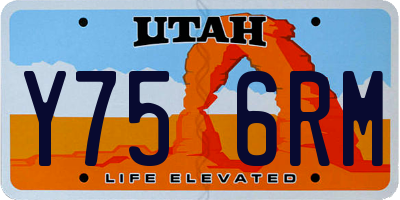UT license plate Y756RM