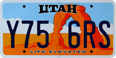 UT license plate Y756RS