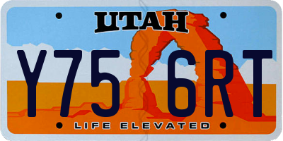 UT license plate Y756RT