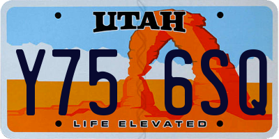 UT license plate Y756SQ