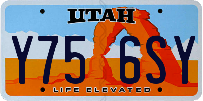 UT license plate Y756SY