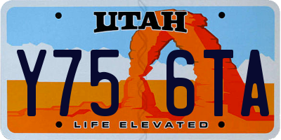 UT license plate Y756TA