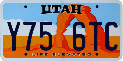 UT license plate Y756TC