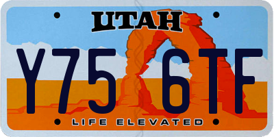 UT license plate Y756TF