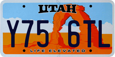 UT license plate Y756TL