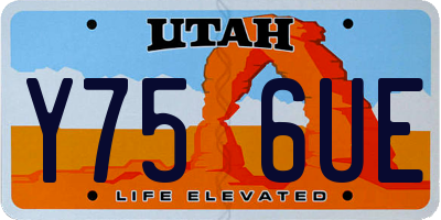 UT license plate Y756UE