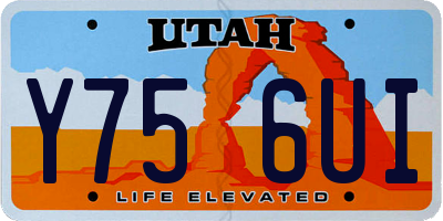 UT license plate Y756UI