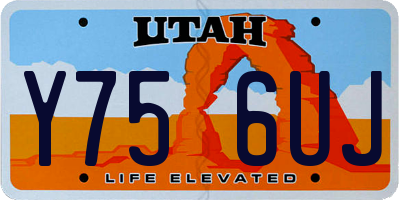 UT license plate Y756UJ