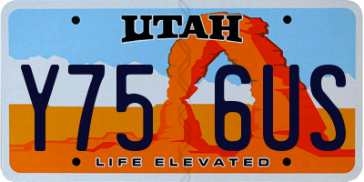UT license plate Y756US