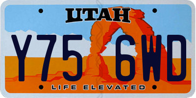 UT license plate Y756WD
