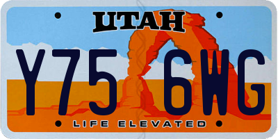 UT license plate Y756WG