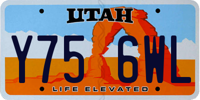 UT license plate Y756WL