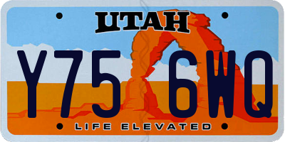 UT license plate Y756WQ
