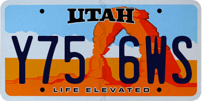 UT license plate Y756WS