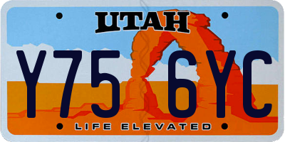 UT license plate Y756YC