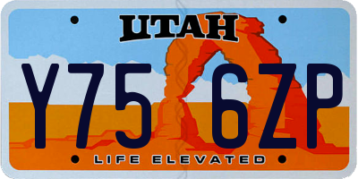 UT license plate Y756ZP