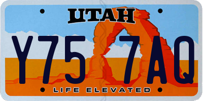 UT license plate Y757AQ