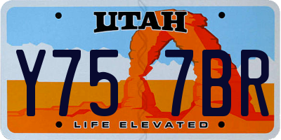 UT license plate Y757BR