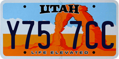 UT license plate Y757CC
