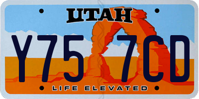 UT license plate Y757CD