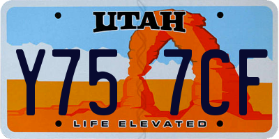 UT license plate Y757CF