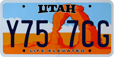 UT license plate Y757CG