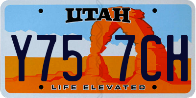 UT license plate Y757CH