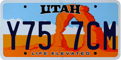 UT license plate Y757CM