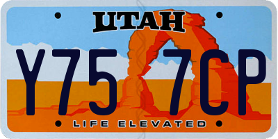 UT license plate Y757CP