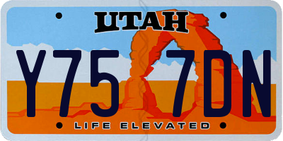 UT license plate Y757DN