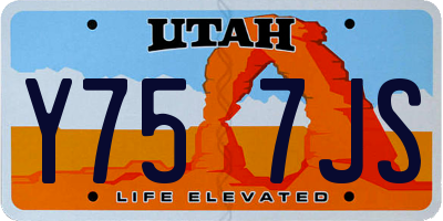 UT license plate Y757JS