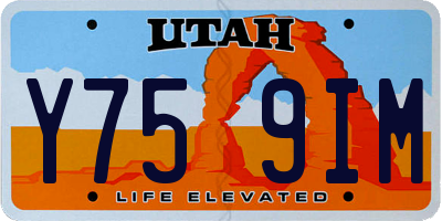 UT license plate Y759IM