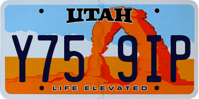 UT license plate Y759IP
