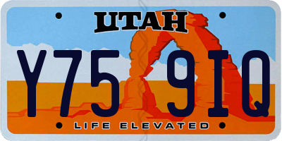 UT license plate Y759IQ