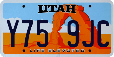 UT license plate Y759JC