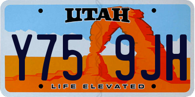 UT license plate Y759JH