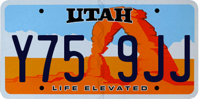 UT license plate Y759JJ