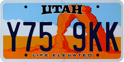 UT license plate Y759KK