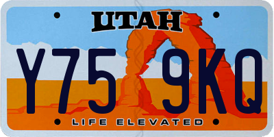 UT license plate Y759KQ
