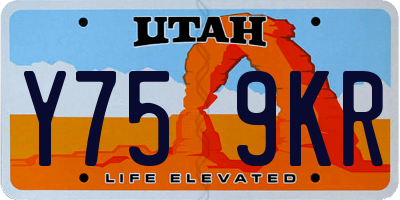 UT license plate Y759KR