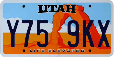 UT license plate Y759KX