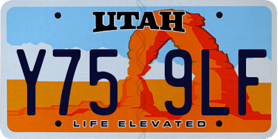 UT license plate Y759LF