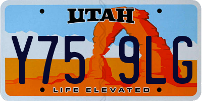 UT license plate Y759LG